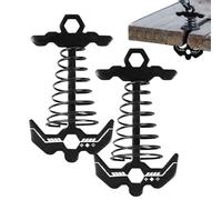 Genérico Fishbone Deck Anchors - Aluminium Alloy 84 mm Tool, Windproof Canopy Fixed Buckle Clamps, Camping Boardwalk Rope Stabilizers, Outdoor Hiking Fasteners For Boating Picnic Men Women Life, Xuan