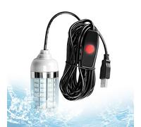 Generico Fishing Light, LED Night Fishing Attractor, USB Powered Underwater Cord Light, Glow Lure Lamp Outdoor Boat River Dock Ice Shrimp Crappie Bass Trout Snook Kayak Pool Night Gear Us