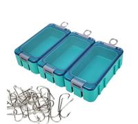 Genérico Fishing Tackle - Bait Storage Case | Tackle Storage, multifonction portable Organizer Supplies with Electronic Components, Jewelry Fish Hooks For Night Outdoor Camping, Bleu clair, Voir la
