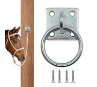 Genérico Fixation pour harnais de cheval, ferrures carrées murales pour amarrer, accessoires pour écuries équestres | pour montage, entraînement, tête et attelage à la ferme ou au ranch