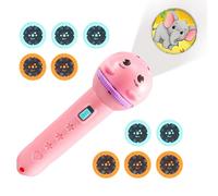 Generico Flashlights Projector for Kids, Projecteur Toddler | Projecteur Lumière pour - 80 Modèles de Dessins Animés Développement Cognitif Lampe de Projection de Torche pour Storytelling