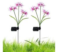 Generico Fleurs décoratives, lumières extérieures imperméables | Paire d'accessoires d'éclairage réutilisables pour cour et jardin