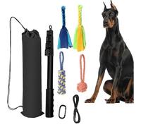 Generico Flirt Pole for Dogs - Dog Tug of War Toy Pet Wand Interactive - Flirt Stick rétractable, équipement d'agilité pour chiens, de chiot pour entraînement physique