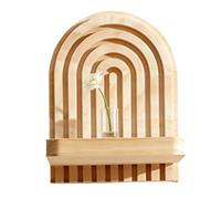 Generico Floating Shelves For Wall Mounted Rustic Wood Shelves, Small Space-Saving Display Stand | For Living Room Bathroom Kitchen Den Lounging Meditation Plants Pot Crystal Book Photo Frames