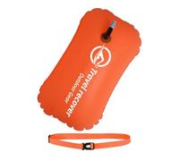 Genérico Flottaison gonflable pour remorque de natation - 45 x 30 cm avec ceinture réglable | Flotte légère et visible d'un seul sac gonflable pour nageurs d'eau AB