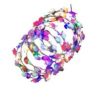 Genérico Flower - Bandeau floral Garland | LED Flower Headband, Light Up Headbands for Women | Modern Garland Headdress With 10 pieces For Birthdays Role-Playing Halloween Weddings