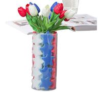 Generico Foam Vase Filler - 15 X 4.3in Desktop Decoration | Vase Decor Filler | Decorative VaseFiller | Red White Blue Sponge Foam Star Centerpiece Flower Arranging Decoration for Table Kitchen Home
