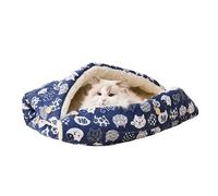Generico Foldable Cat Sack Bed Plush Soft Pet Cave, Comfortable Nest, Indoor Sleeping Shelter for Cats and Small Animals, Relaxation Spot for Living Room Bedroom Balcony Apartment