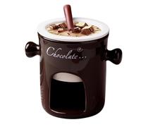 Generico Fondue Mug Ceramic | Ceramic Fondue Pot for Melting Cheese, Ceramic Chocolate Fondue Mugs Small Fondue Pots for Picnics, Afternoon Tea, Beaches, Parties