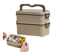 Generico Food Containers, Leak-Proof Lunnch Box, Stainleess Steeel Foodd, Leeak Prooof Microwave & Dishwasher Safe Removable Divider Reusable for Travel & Work