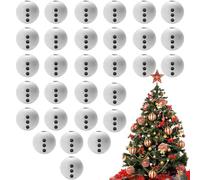 Generico For Crafts - White | White, Winter 20 mm : Crafted From High-quality Wood, These Are Sturdy And Sound. You Can Rest Assured They Won't Break Easily And Are Safe For All To Handle.