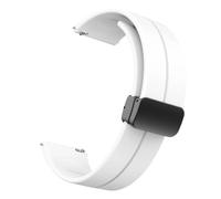Genérico For montre S4 S3 S2 Sport/S1 couleur Active 2/Bracelet de montre for montre 5 Lite/Bracelet actif 22mm 20mm Bracelet en Silicone(White)