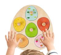 Genérico Formes géométriques Jeu de classification en bois pour la motricité fine, jouet didactique pour apprendre les formes, pour garçons et filles, pour les voyages en voiture, à l'école,