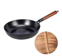 Generico Frying - Fer 28 cm, Saute Skillet, Steak | Even Heat Distribution, Durable Build, Iron Cookware For Home Kitchen, Restaurant, Indoor Cooking, Outdoor Picnics, Grilling, Barbecue