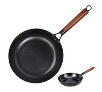 Generico Frying - Fer 28 cm, Saute Skillet, Steak | Even Heat Distribution, Durable Build, Iron Cookware For Home Kitchen, Restaurant, Indoor Cooking, Outdoor Picnics, Grilling, Barbecue