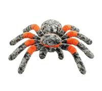 Genérico Funny Doll Figurine d'araignée Stuffed Wildlife Creature | Black Velvet Fabric Construction | Living Room Bookshelf Accent, Novelty Desk Presentation Room Shelf Centerpieces Display