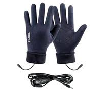 Generico Gants chauffants - Gants de chasse chauffants USB - Moufles tactiles avec 3 réglages de température pour chasse, froid, conduite, course, moto, randonnée