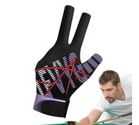 Generico Gants de billard à trois doigts, gants de sport avec attelle de billard - Gants de sport unisexe à trois doigts | Équipement de tissu élastique de soie glace pour joueurs dile
