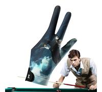 Genérico Gants de billard main gauche - Mitaines à 3 doigts pour billard - Gants élastiques antidérapants pour cyclisme, golf, hommes, femmes, adolescents, adultes