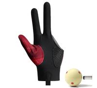 Generico Gants de billard professionnels | Gants de sport de billard | Pour tireurs avec queue, main gauche/droite, gants à 3 doigts, processus de jonction, sports de carambole, tireurs