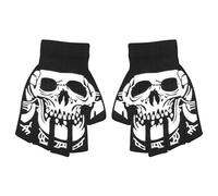 Generico Gants de crâne, Gants de crâne pour | Cyclisme sans Doigts avec Qui s'illuminent dans l'obscurité pour - pour Costumes d'halloween pour Carnaval, fêtes costumées