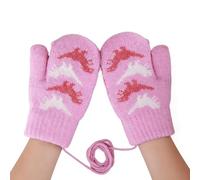 Genérico Gants de neige chauds pour enfant avec cordon de serrage pour jouer dans la neige pour le jardin, la cour, le patinage et le ski
