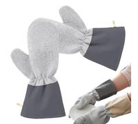 Generico Gants de nettoyage en fil d'acier - Imperméable et résistant à l'huile - Gants de nettoyage - pour usage domestique - cuisson, cuisson, cuisson, sol, salle de bains