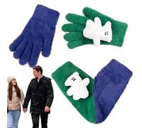 Generico Gants pour couple - Gants d'hiver chauds pour amoureux - Gants amusants pour couples avec écran tactile pour petit ami et petite amie