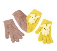 Generico Gants pour couple tenant la main, chauds d'hiver - ils aiment se tenir main quand il fait froid,Gants élégants avec écran tactile 2 personnes couples et aime