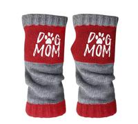 Generico Gants pour femme, mitaines thermiques avec doigts partiels | Boutons chauds sans doigts en tricot | Pour conduire travailler le patinage à vélo, course à pied et écrire des messages, rouge