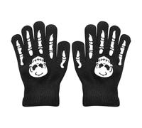 Generico Gants Squelette pour, Gants avec os de crâne - Gants de Cyclisme crâne Qui Brillent dans l'obscurité avec des Doigts Entiers pour | pour Costumes d'halloween pour et garçons