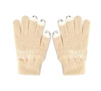 Generico Gants tricotés, écran tactile pour hiver chaud - Gants épaisses d'hiver - pour la course de Snowboard pour la marche, les chiens, le festival sur la glace, le ski en plein air