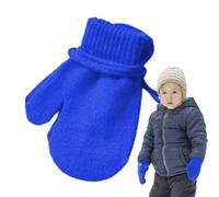 Generico Gants tricotés pour , gants pour ,Gants élastiques en tricot avec cordon - Gants d'hiver confortables pour la randonnée, le camping
