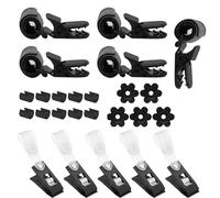 Generico Garden Flag Clip | 25 pièces de retenue coupe-vent résistant, pinces pour drapeau - pour clôture bannière signalisation fête maison terrasse porche cour pelouse parterre de fleurs