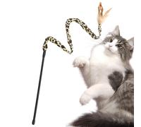 Generico Gat Teaser's Stick Toy - Jouet Pour Chats, Impliquez Votre Ami à Pattes Dans Une Aventure De Jeu Sans Précédent | Jouet Pour Chats Imprimé Léopard,