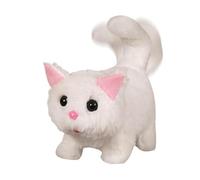 Genérico Gatto Giocattolo pour Bambini di Gatto Peluche Elettronico da Passeggio Cammina al Guinzaglio, Elettronico che Lecca, Giocattoli Interattivi réaliste pour Bambini