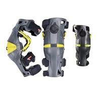 Genérico Genouillère de protection pour moto tout-terrain et route avec protection mécanique des jambes et protections d'exosquelette (XX-Large)