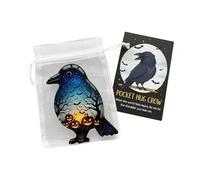 Generico Ghost Pocket Hugg - 2,76 x 2,76 cm - Cartes de vœux d'Halloween | Acrylique + Papier enduit Token, Halloween, Figures de motivation, Charme de poche avec cartes d'encouragement pour