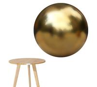 Generico Globe D'observation En Acier Inoxydable | Globe Avec Miroir De Jardin En Acier Inoxydable, Ornement Brillant, Miroir Réfléchissant Câble, Or