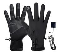 Generico Glove Chauffant - Chauffage En Cuir Pour | Chauffage, Imperméables, 3 Modes Réglables, Électriques | Plus Chauds À La Main Pour Vélo, Moderne, Vélo