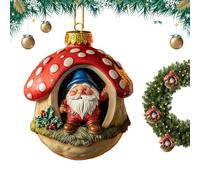 Genérico GNOME Christmas Ornaments | 2D Cute Acrylic Decorations | GNOME Christmas Pendants | For Winter Gardening Daily Indoor Holiday Birthday Party Offices Home Room Chambre Appartment