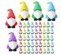 Genérico GNOME Figurine - 50 pièces Easter Decor | Silicone GNOME Decorations For Home, Perfect For Porch, Bedside Table, Desk, Bookshelf, and Easter-Themed Holiday Display or Party Decor