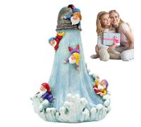 Genérico Gnome Garden Decor Statue Surfing Gnomes Collection Figurines Novelty Dwarf Sculpture Decoration for Outdoor Indoor Home