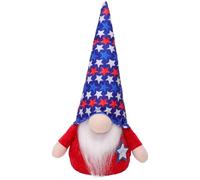 Generico Gnomes Patriotes en Peluche - Rouge Blanc Bleu - Gnomes - Poupée Sans Visage Tomte Suédoise Décoration Pour Table Fête Patriotique Pour Les célébrations Américaines Pour Plateau Étagère