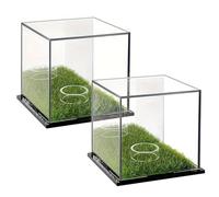 Generico Golf Ball Display Case Small Golf Ball Case Clear Ball Case Golf Ball Display Box Golf Ball Holder Acrylic Baseball Holder - Dust Protection Square Case for Golf and Baseball, multicolore,