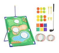 Genérico Golf Simulator, Practice Game, Interactive Chip Ball Target Training Kit with Adjustable Skill Levels, Sticky Silicone Swing Mat for Enhanced Stability, Home Session