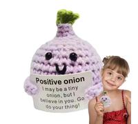 Genérico Goût émotionnel amusant à crocheter fait à la main - Décoration mignonne en tissée | Cadeau positif 7 cm pour stress, anniversaire, Noël