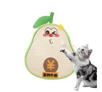 Generico Graffietto Sticker pour chat - Protecteur en sisal en forme d'avocat - Tapis à rayures pour chats, adapté aux chiots, canapés, canapés, meubles, chambre, maison, exercice et activités