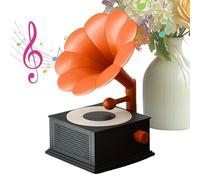 Genérico Gramophone Speaker - Rétro Wireless Speaker, Style | Music Player, For Home Decor Living Room | 3 Modes Stereo Sound System, Idéal pour Cuisine Patio Gatherings