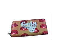 Generico Grand portefeuille pour femme en cuir écologique avec fermeture éclair, 18 x 10 cm - Élégant et fonctionnel, Noir , 18,8 X 10,5 Centimetri, Moderne